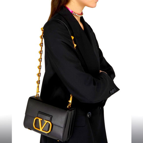 Valentino Stud Sign Shoulder Bag - Picture 3 of 15